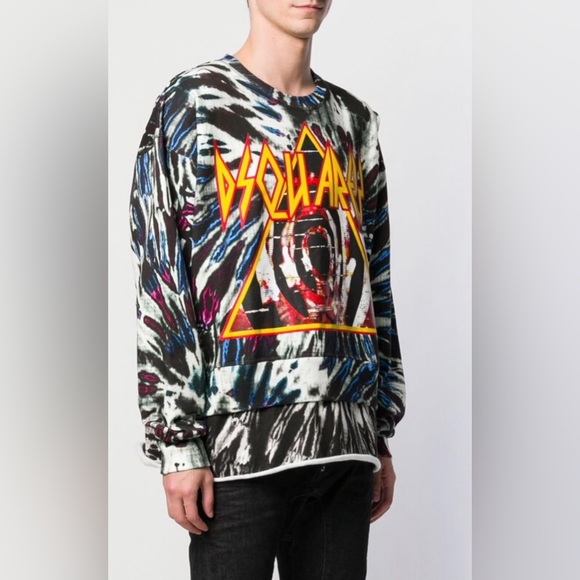 DSQUARRD2 Tie-Dye oversized sweatshirt